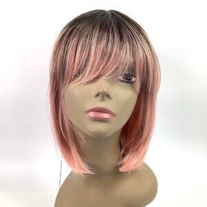 Vanessa Slim Lite with Bang SLB TWO Wig OMT4/RPINK Short Bob Heat Resistant